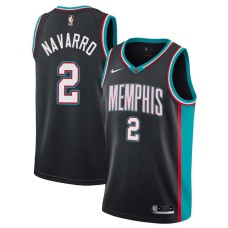 Memphis Grizzlies #2 Juan Carlos Navarro Jersey -Black Throwback