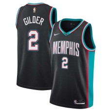 Memphis Grizzlies #2 Trey Gilder Jersey -Black Throwback