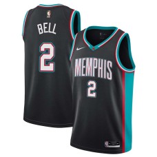 Memphis Grizzlies #2 Jordan Bell Jersey -Black Throwback