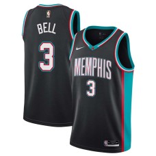 Memphis Grizzlies #3 Troy Bell Jersey -Black Throwback