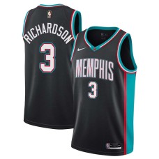 Memphis Grizzlies #3 Jeremy Richardson Jersey -Black Throwback