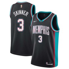 Memphis Grizzlies #3 Brian Skinner Jersey -Black Throwback