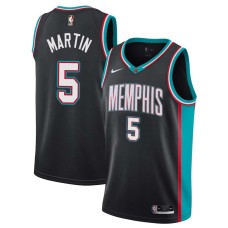 Memphis Grizzlies #5 Darrick Martin Jersey -Black Throwback