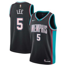 Memphis Grizzlies #5 Courtney Lee Jersey -Black Throwback