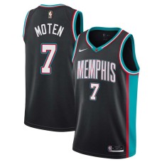 Memphis Grizzlies #7 Lawrence Moten Jersey -Black Throwback