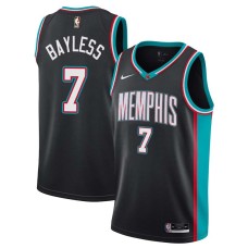 Memphis Grizzlies #7 Jerryd Bayless Jersey -Black Throwback