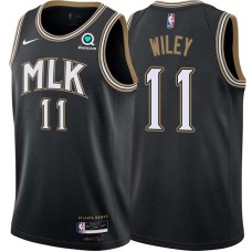 Atlanta Hawks #11 Morlon Wiley Jersey -Black 2020-21 City