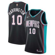 Memphis Grizzlies #10 Junior Harrington Jersey -Black Throwback