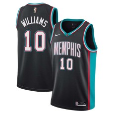 Memphis Grizzlies #10 Troy Williams Jersey -Black Throwback