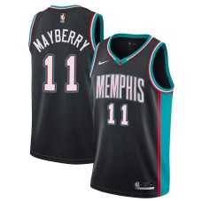 Memphis Grizzlies #11 Lee Mayberry Jersey -Black Throwback