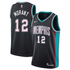 Memphis Grizzlies #12 Ja Morant Jersey -Black Throwback