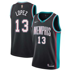 Memphis Grizzlies #13 Felipe Lopez Jersey -Black Throwback