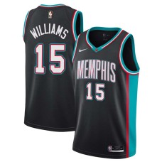 Memphis Grizzlies #15 Aaron Williams Jersey -Black Throwback