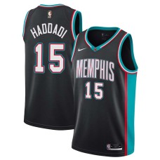 Memphis Grizzlies #15 Hamed Haddadi Jersey -Black Throwback