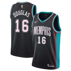 Memphis Grizzlies #16 Toney Douglas Jersey -Black Throwback