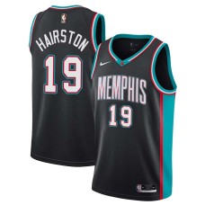 Memphis Grizzlies #19 PJ Hairston Jersey -Black Throwback