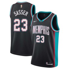 Memphis Grizzlies #23 Jason Sasser Jersey -Black Throwback