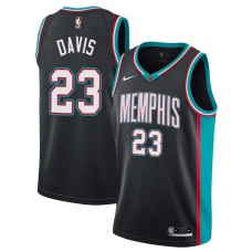 Memphis Grizzlies #23 Deyonta Davis Jersey -Black Throwback