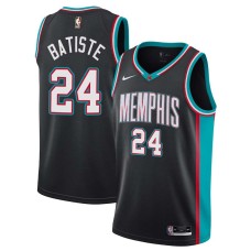 Memphis Grizzlies #24 Mike Batiste Jersey -Black Throwback