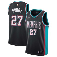 Memphis Grizzlies #27 David Roddy Jersey -Black Throwback