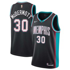 Memphis Grizzlies #30 Sean McDermott Jersey -Black Throwback