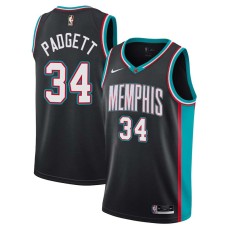 Memphis Grizzlies #34 Scott Padgett Jersey -Black Throwback