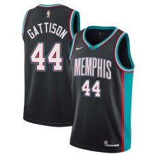 Memphis Grizzlies #44 Kenny Gattison Jersey -Black Throwback