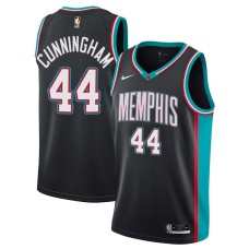 Memphis Grizzlies #44 Dante Cunningham Jersey -Black Throwback