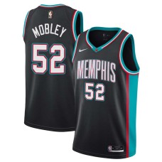 Memphis Grizzlies #52 Eric Mobley Jersey -Black Throwback