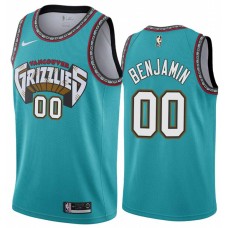 Memphis Grizzlies #00 Benoit Benjamin Jersey -Green Throwback