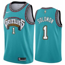 Memphis Grizzlies #1 Will Solomon Jersey -Green Throwback