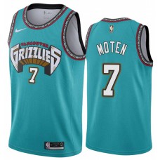 Memphis Grizzlies #7 Lawrence Moten Jersey -Green Throwback