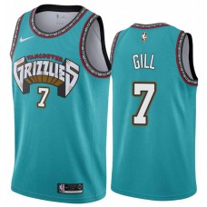 Memphis Grizzlies #7 Eddie Gill Jersey -Green Throwback