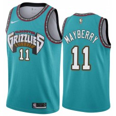 Memphis Grizzlies #11 Lee Mayberry Jersey -Green Throwback