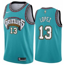 Memphis Grizzlies #13 Felipe Lopez Jersey -Green Throwback