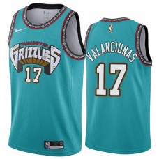 Memphis Grizzlies #17 Jonas Valanciunas Jersey -Green Throwback