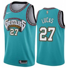 Memphis Grizzlies #27 Kalin Lucas Jersey -Green Throwback