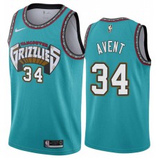 Memphis Grizzlies #34 Anthony Avent Jersey -Green Throwback