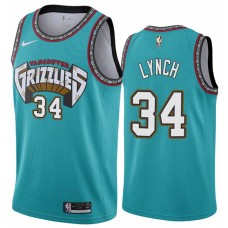 Memphis Grizzlies #34 George Lynch Jersey -Green Throwback