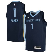 Memphis Grizzlies #1 Cherokee Parks Jersey -Navy