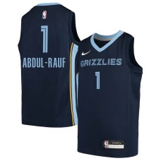 Memphis Grizzlies #1 Mahmoud Abdul-Rauf Jersey -Navy