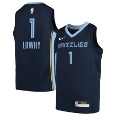 Memphis Grizzlies #1 Kyle Lowry Jersey -Navy