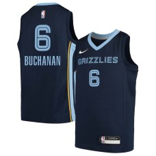 Memphis Grizzlies #6 Shaq Buchanan Jersey -Navy