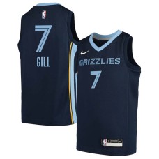 Memphis Grizzlies #7 Eddie Gill Jersey -Navy