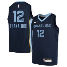 Memphis Grizzlies #12 Jake Tsakalidis Jersey -Navy