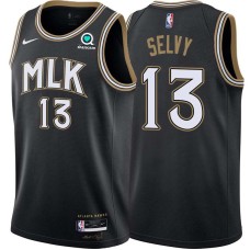 Atlanta Hawks #13 Frank Selvy Jersey -Black 2020-21 City