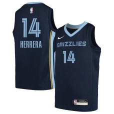 Memphis Grizzlies #14 Carl Herrera Jersey -Navy