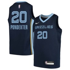 Memphis Grizzlies #20 Quincy Pondexter Jersey -Navy