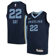 Memphis Grizzlies #22 Rudy Gay Jersey -Navy