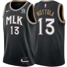 Atlanta Hawks #13 Hanno Mottola Jersey -Black 2020-21 City